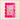 Rectangle Scalloped Acrylic Frame-Hot Pink