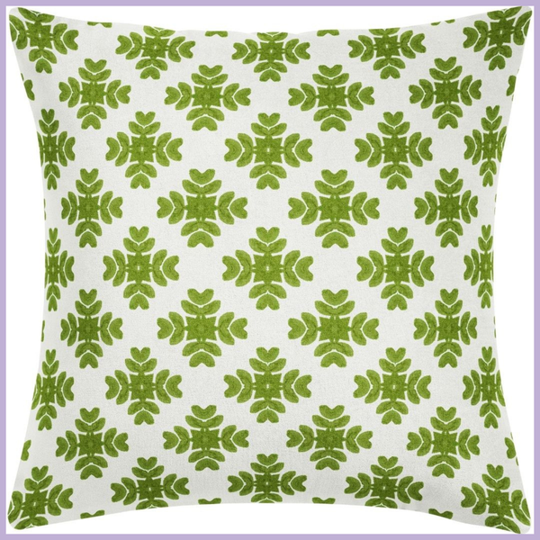 Brushstrokes Green 26x26 Pillow